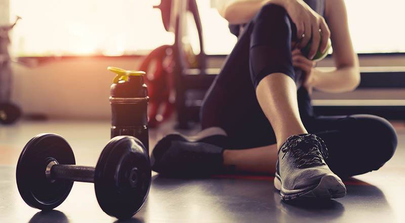 woman in gym